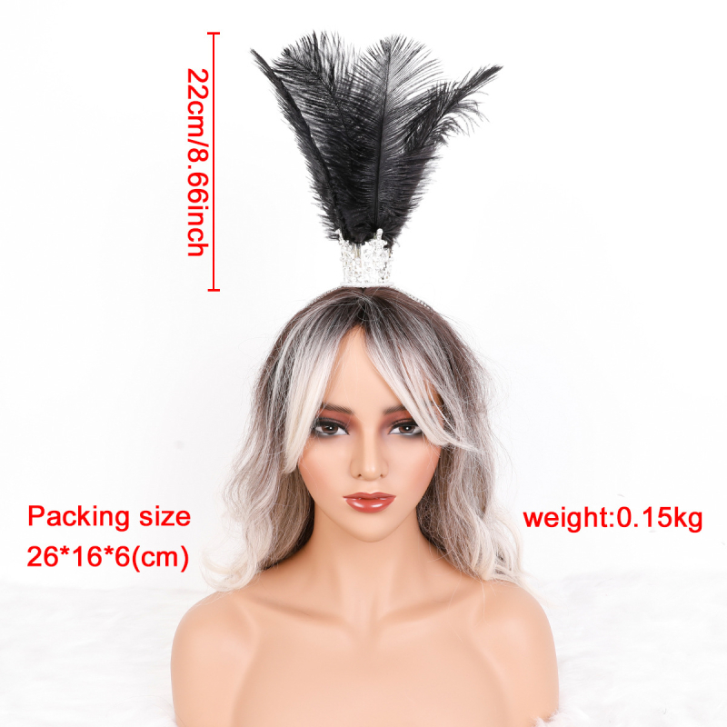 Helovino plunksnų karūnos galvos apdangalai moterims, karnavaliniai, aukščiausios klasės, cirkonio formos galvos apdangalai, gotikiniai maskarado aksesuarai