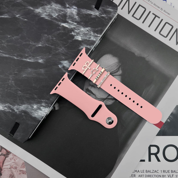 Kaheteistkümne sodiaagimärgi dekoratiivne küünekomplekt sobib Apple Watchi silikoonrihmaga rhinestones aksessuaaridele sodiaagi ripatsiga