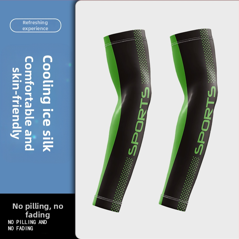 Летни ръкави за слънцезащита Ice Silk, мъжки ръкави за лед, спортна защита, дълги свободни ръкави за колоездене и шофиране