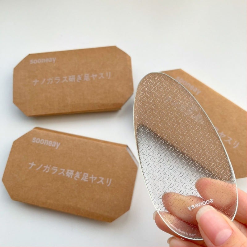 Japán lábradír nano valódi üveg fekete technológia varázslatos hámlasztó egyetlen kivezetés csomagolás nélkül műanyag doboz csomagolás