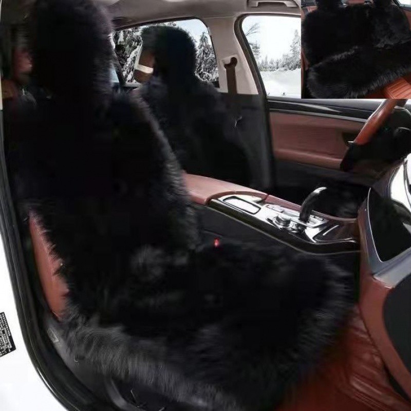 Jauns vilnas imitācijas spilvens, ziemas plīša spilvens, pilnībā ieskauts automašīnas spilvens, sabiezināts ziemas plīša spilvens, sēdekļa spilvens automašīnai