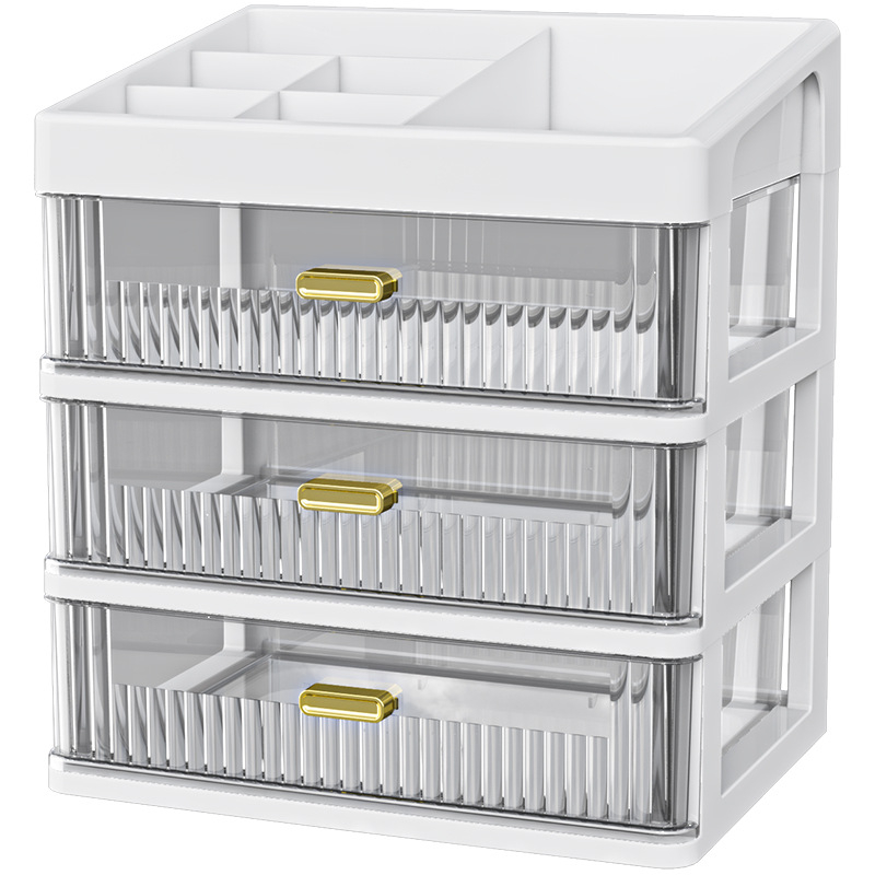 Lauaarvuti hoiukast kosmeetika hoiuriiul läbipaistev sahtliga kontorilaud kirjatarvete korraldamiskast