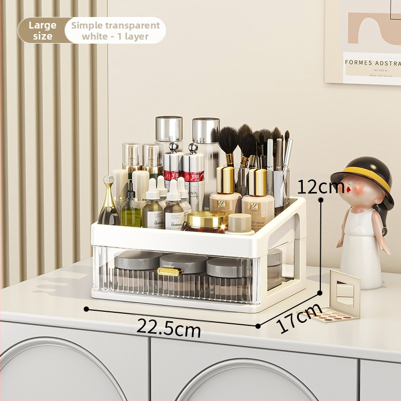 Lauaarvuti hoiukast kosmeetika hoiuriiul läbipaistev sahtliga kontorilaud kirjatarvete korraldamiskast