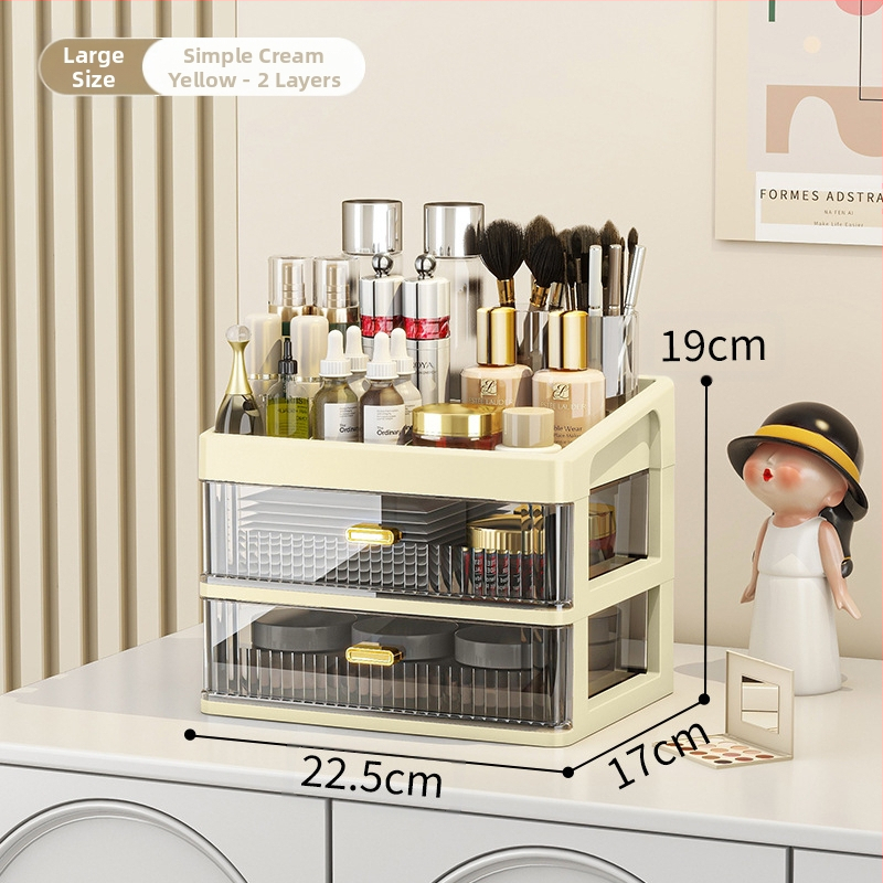 Lauaarvuti hoiukast kosmeetika hoiuriiul läbipaistev sahtliga kontorilaud kirjatarvete korraldamiskast