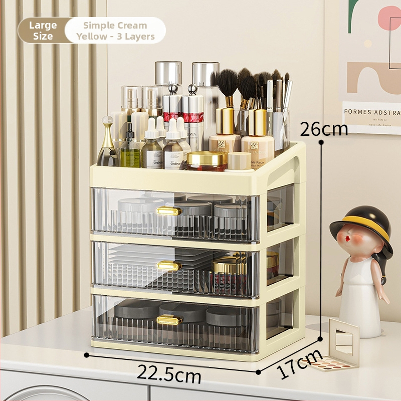 Lauaarvuti hoiukast kosmeetika hoiuriiul läbipaistev sahtliga kontorilaud kirjatarvete korraldamiskast