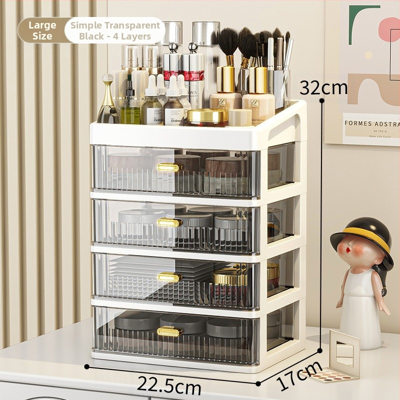 Lauaarvuti hoiukast kosmeetika hoiuriiul läbipaistev sahtliga kontorilaud kirjatarvete korraldamiskast