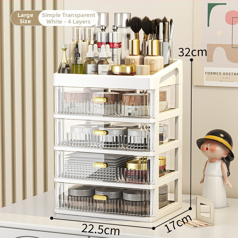 Lauaarvuti hoiukast kosmeetika hoiuriiul läbipaistev sahtliga kontorilaud kirjatarvete korraldamiskast