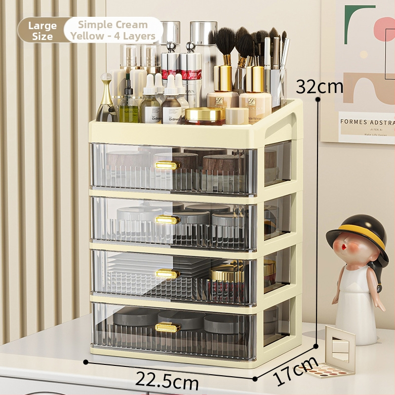 Lauaarvuti hoiukast kosmeetika hoiuriiul läbipaistev sahtliga kontorilaud kirjatarvete korraldamiskast