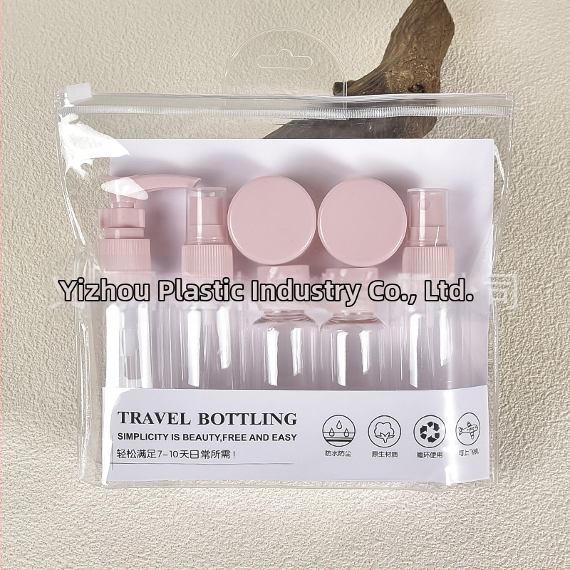 Reisipudelite komplekt läbipaistev kosmeetiline plastpudel 60ml kreemipudel kaasaskantav kreemipudel pihusti tühi pudel