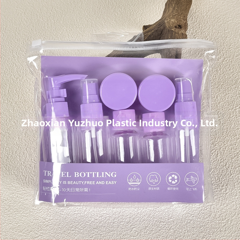 Reisipudelite komplekt läbipaistev kosmeetiline plastpudel 60ml kreemipudel kaasaskantav kreemipudel pihusti tühi pudel