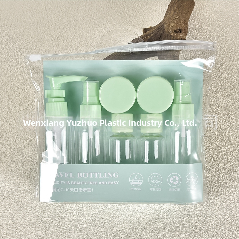 Reisipudelite komplekt läbipaistev kosmeetiline plastpudel 60ml kreemipudel kaasaskantav kreemipudel pihusti tühi pudel