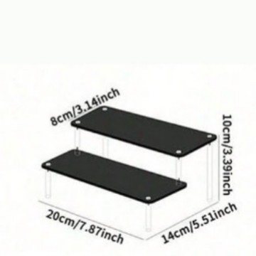 Must akrüülist hoiuriiul, käsitsi valmistatud hoiuriiul, koogikeste vitriin, sobib koduseks pulmadeks, sünnipäevapeoks