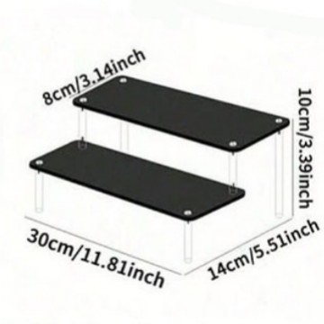 Fekete akril tárolóállvány, kézzel készített tárolóállvány, cupcake kijelző állvány, otthoni esküvőre, születésnapi partira alkalmas