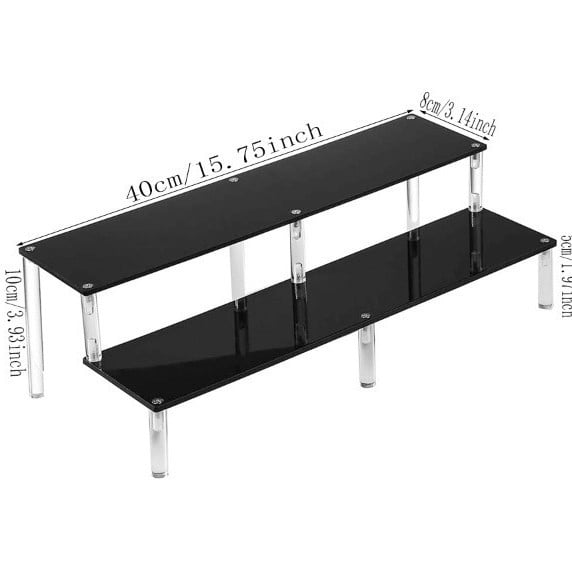 Must akrüülist hoiuriiul, käsitsi valmistatud hoiuriiul, koogikeste vitriin, sobib koduseks pulmadeks, sünnipäevapeoks