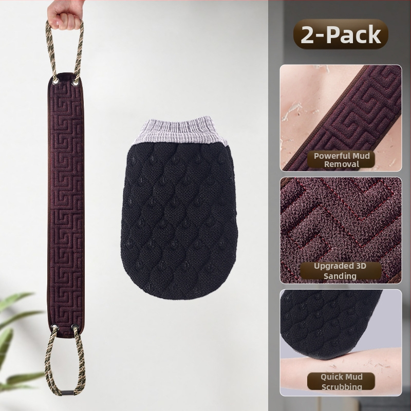 Meeste seljapuhastusrätik, koduseks kasutamiseks mõeldud mudavanni seljariba, tugev jämeda liivaga puhastuskinnas