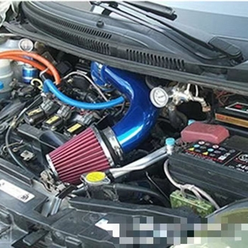 Piiriülene kuuma auto külma õhu sisselaskekomplekt modifitseeritud alumiiniumtorude komplekt universaalne 76 mm/3-tolline seenepea