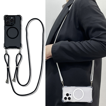 Sobib järgmistele telefonidele: Apple 17 Pro Max telefoniümbris õlarihmaga, iPhone 16 magnetilise imemiskinnitusega, 14 Plus täiskattega, 13 kukkumiskindel, 12