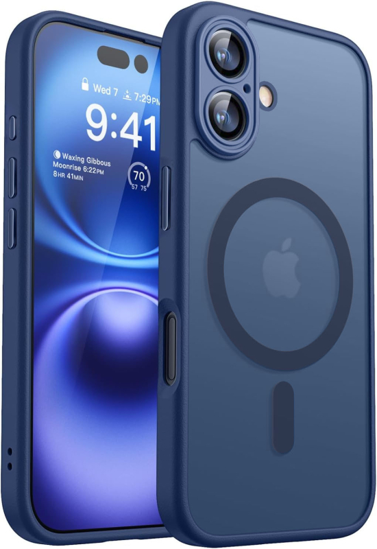 Sobib iPhone 16 Pro mobiiltelefoni ümbrisele, magnetiline imav 15, nahatunnetusega härmas õun 13, läätsekile, õlisprei 11, kaitseümbris