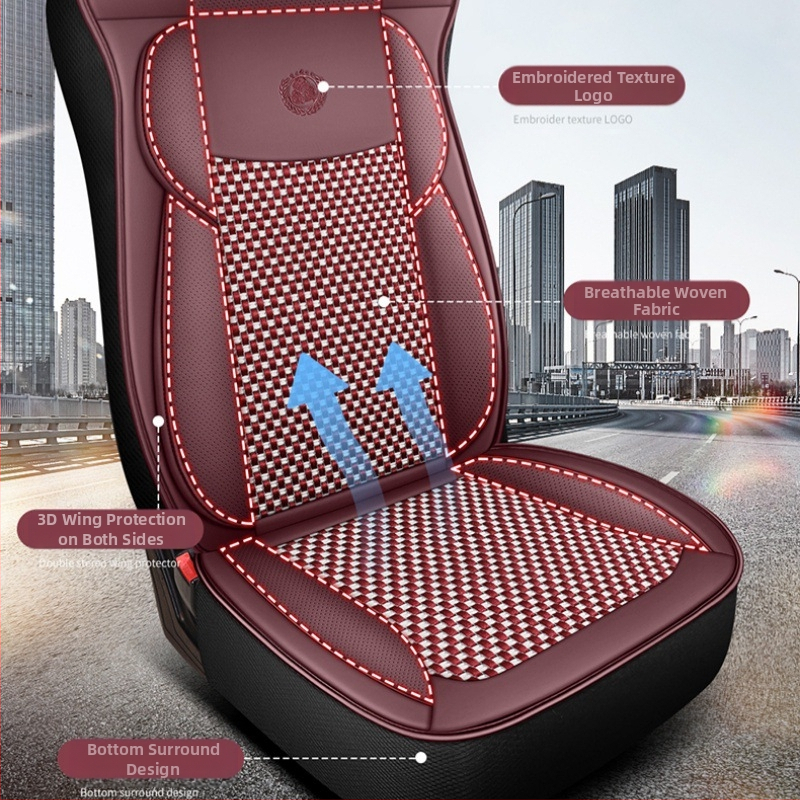 Специална възглавница за седалка за големи камиони, перфорирана кожа, дишаща, неплъзгаща се, универсална възглавница за седалка за всички сезони, всичко включено, Jiefang Auman Shandeka