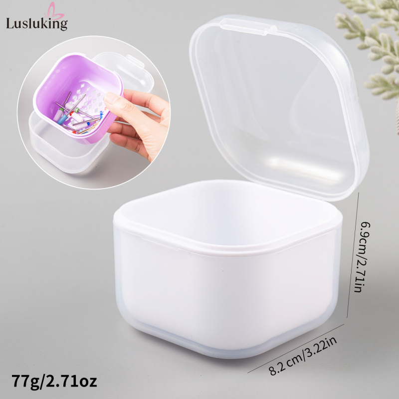 Küüne poleerimispea desinfitseerimis- ja puhastuskast Poleerimispea maniküüri tööriista desinfitseerimiskauss Filtripuhastus Alkoholi leotuskast