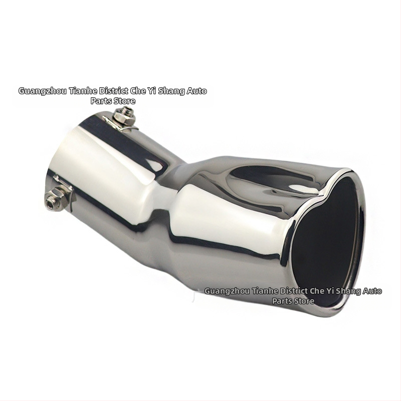 Pārrobežu karsti pārdota automašīna universāla astes kakla sabiezējums sirds formas universāls nerūsējošā tērauda cepts zils izplūdes caurule modificēts izpūtējs