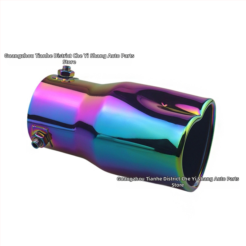 Pārrobežu karsti pārdota automašīna universāla astes kakla sabiezējums sirds formas universāls nerūsējošā tērauda cepts zils izplūdes caurule modificēts izpūtējs