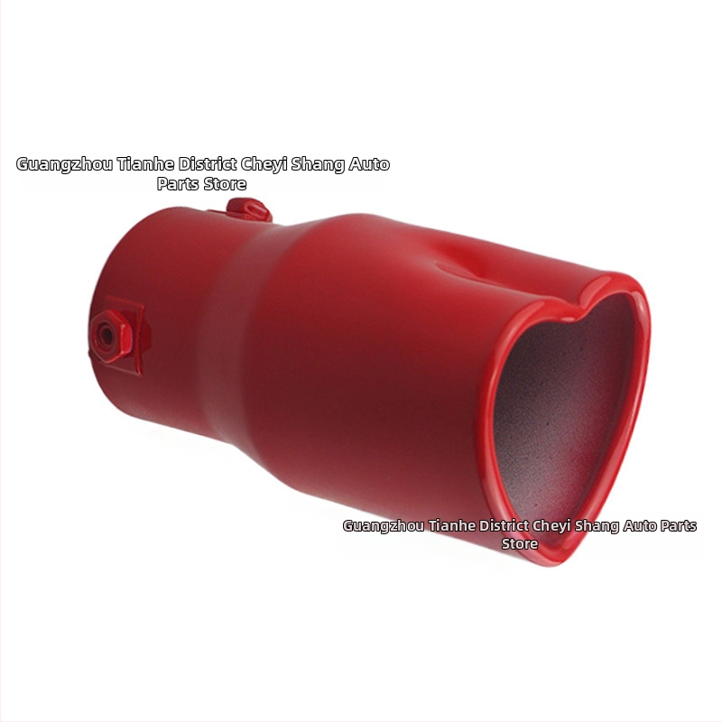 Pārrobežu karsti pārdota automašīna universāla astes kakla sabiezējums sirds formas universāls nerūsējošā tērauda cepts zils izplūdes caurule modificēts izpūtējs