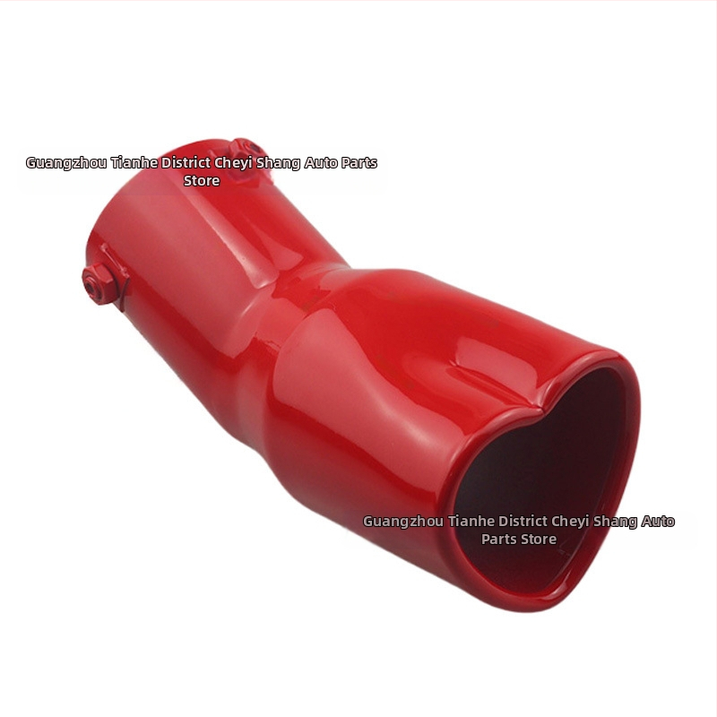 Pārrobežu karsti pārdota automašīna universāla astes kakla sabiezējums sirds formas universāls nerūsējošā tērauda cepts zils izplūdes caurule modificēts izpūtējs