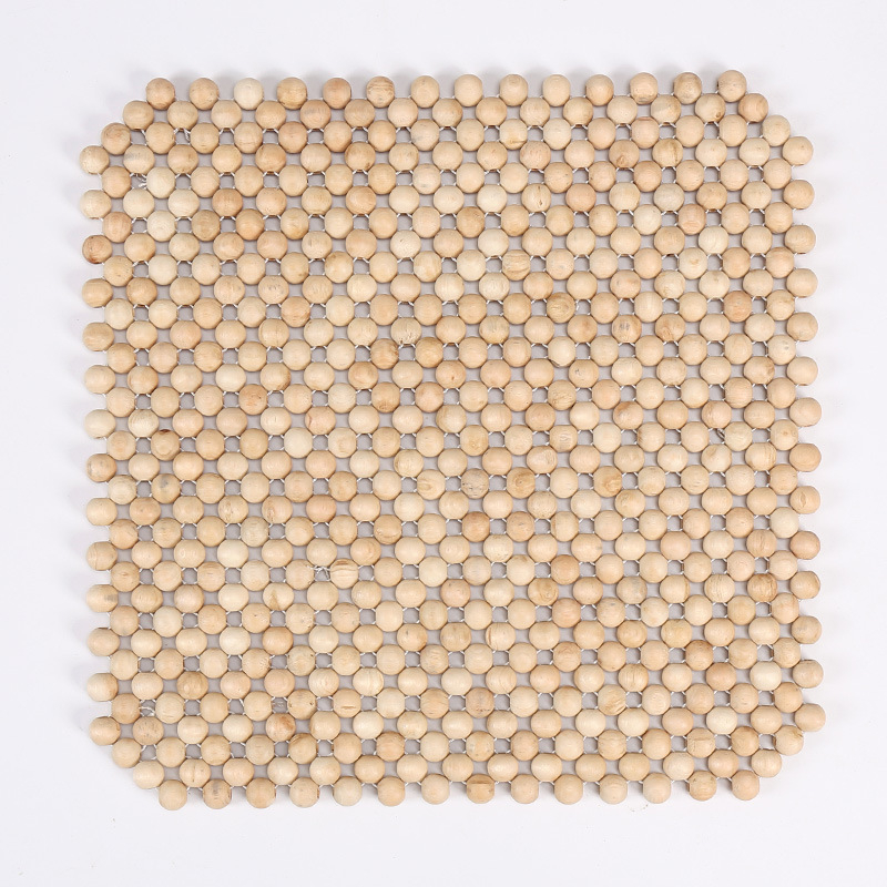 XB161 suvine hingav puidust helmestega autopadi jahe padi ilma seljatoeta istme ühe helmestega padi igaks aastaajaks