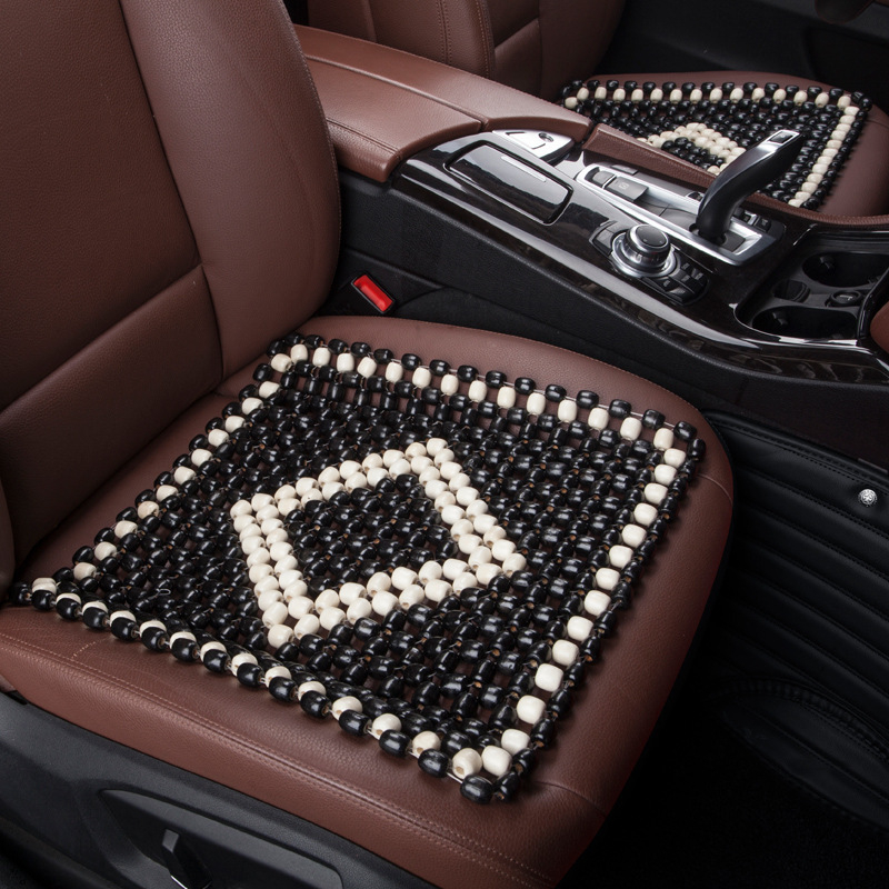 XB161 suvine hingav puidust helmestega autopadi jahe padi ilma seljatoeta istme ühe helmestega padi igaks aastaajaks