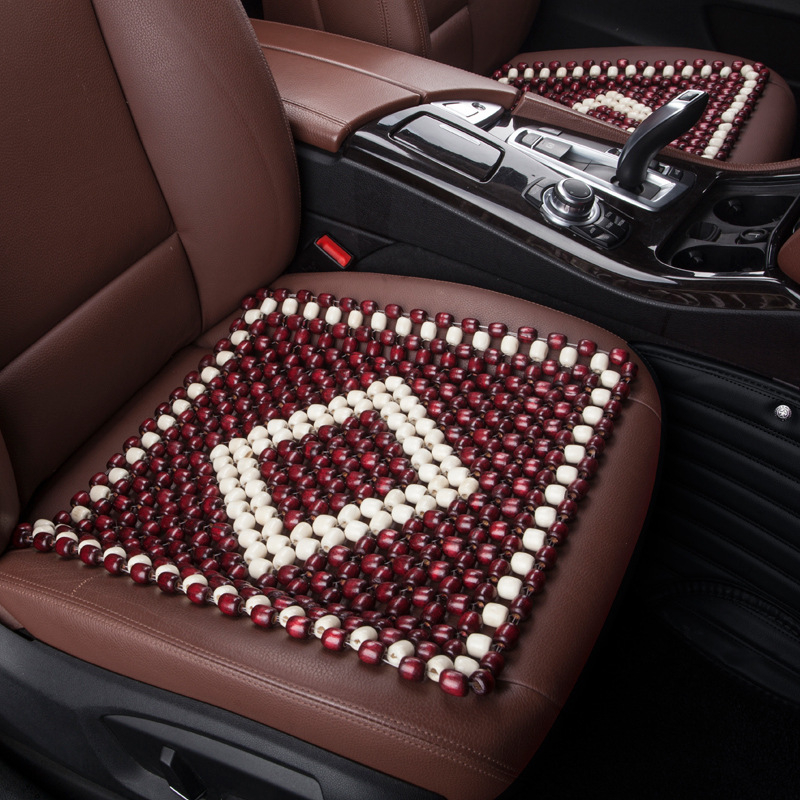 XB161 suvine hingav puidust helmestega autopadi jahe padi ilma seljatoeta istme ühe helmestega padi igaks aastaajaks