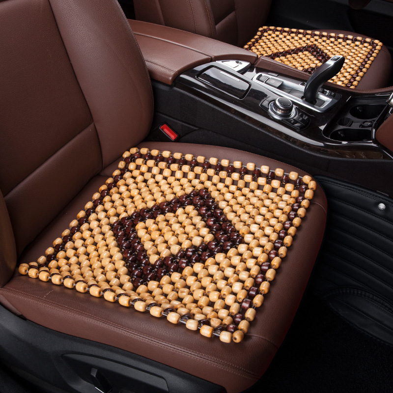 XB161 suvine hingav puidust helmestega autopadi jahe padi ilma seljatoeta istme ühe helmestega padi igaks aastaajaks