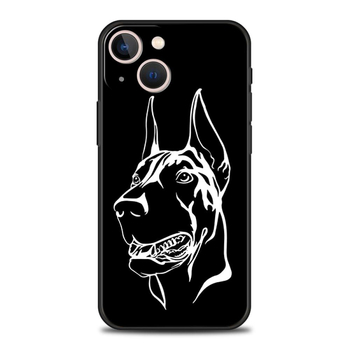 Sobib iPhone16 telefoniümbrisele, väliskaubanduse uus loomade trendikas mees dobermann koera telefoniümbris