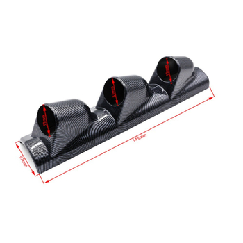 2-tolline (52 mm) auto näidikute raam, modifitseeritud kolme auguga vasakpoolne A-piilar armatuurlaua kronsteini, parempoolne A-piilar armatuurlaua katte külge