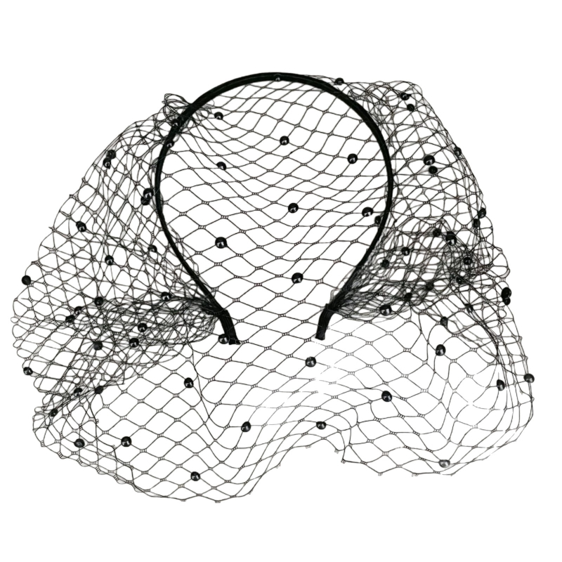 Amazoni juukseaksessuaarid, vintage-stiilis võrkmustriga juukseaksessuaarid, lipsuga looriga juuksekaardid, ballile pulmapeole mõeldud peakatted