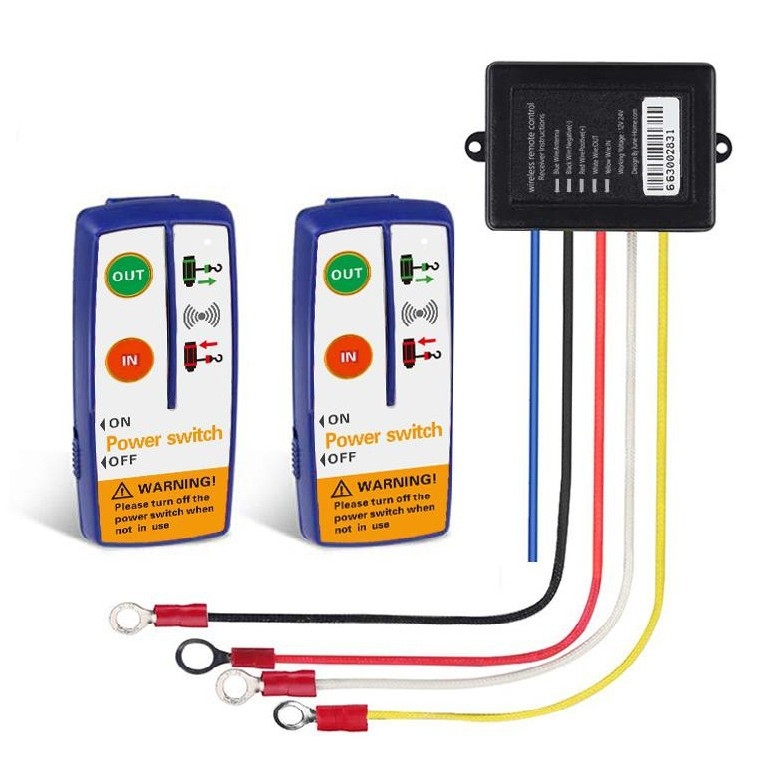 Vintsi kontroller 12V24V relee elektriline vintsi lüliti ankur traadita kaugjuhtimispult autole merele