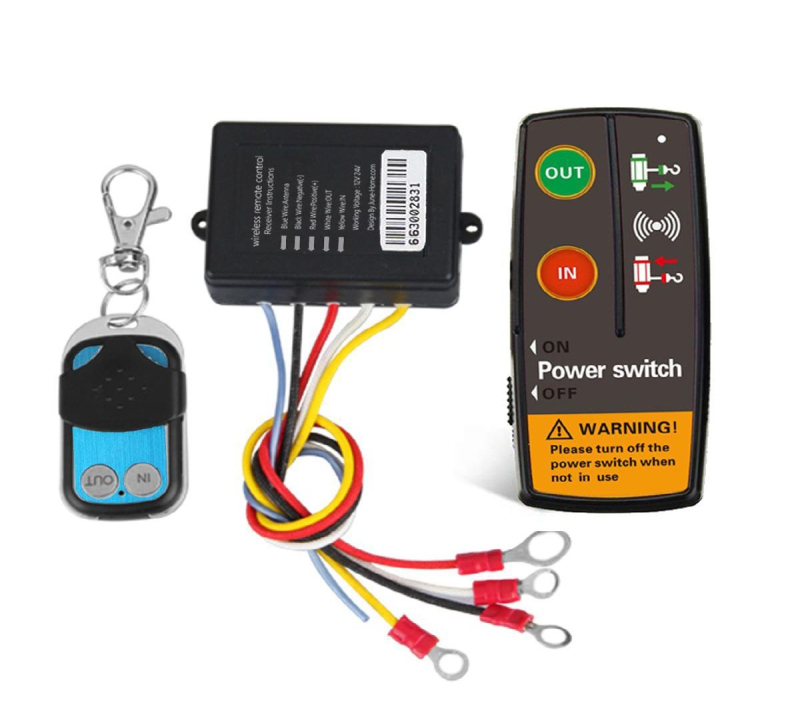 Vintsi kontroller 12V24V relee elektriline vintsi lüliti ankur traadita kaugjuhtimispult autole merele