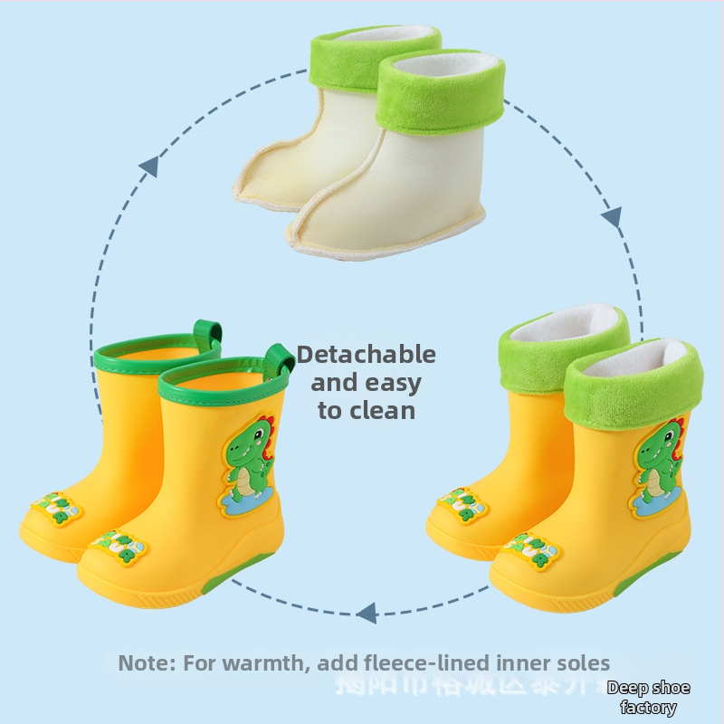 Детски гумени ботуши за бебета, момчета, водни обувки за момичета, ученици, детски градини, гумени обувки за деца и жени, на склад