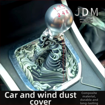 Auto modifikatsioon ja tuule tolmukate JDM isikupärastatud loominguline tolmukate käigukasti käepideme kate piiriülene kuum müük universaalne