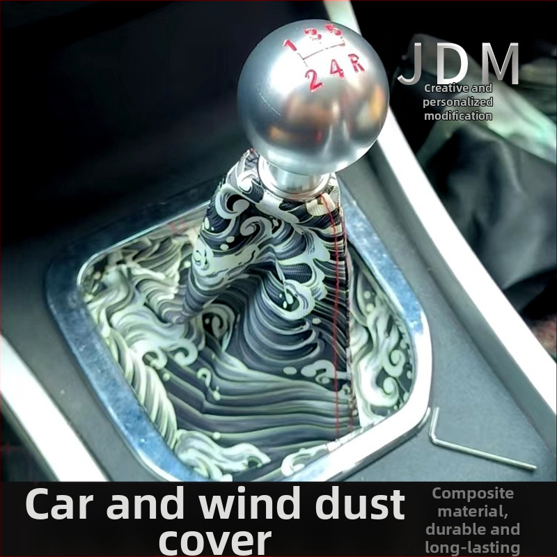 Auto modifikatsioon ja tuule tolmukate JDM isikupärastatud loominguline tolmukate käigukasti käepideme kate piiriülene kuum müük universaalne