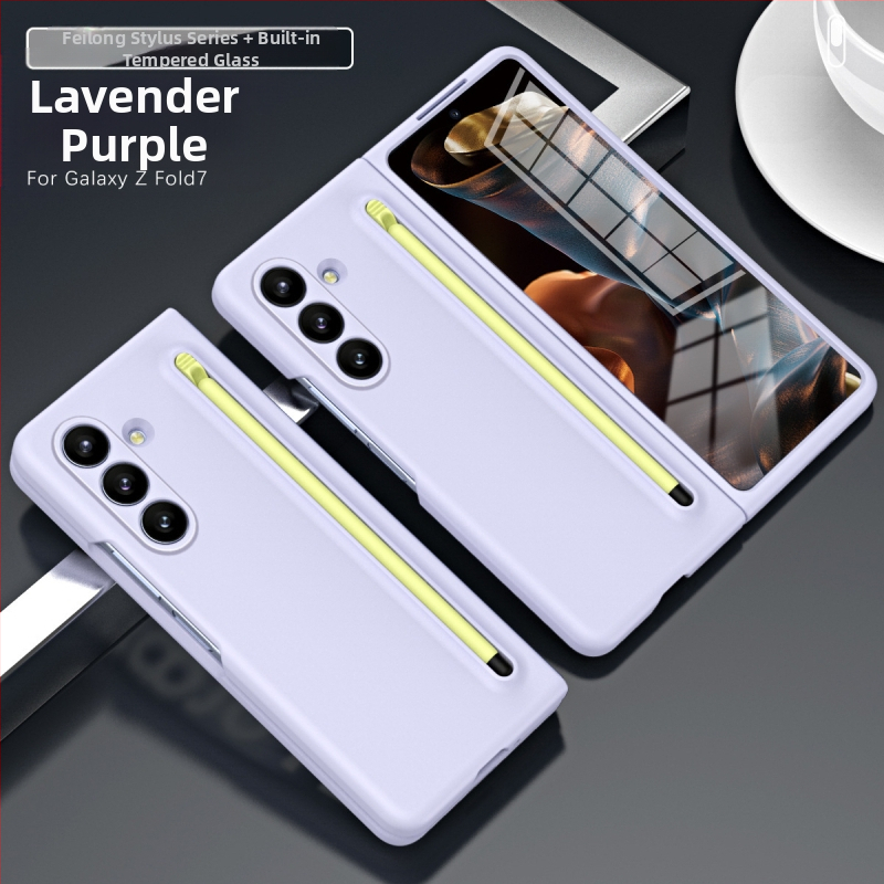 Sobib Samsung Z Fold7 mobiiltelefoni ümbrisele, ametlik samas stiilis kest ja kile integreeritud Stylus Fold6/5/4 kaitseümbrisega