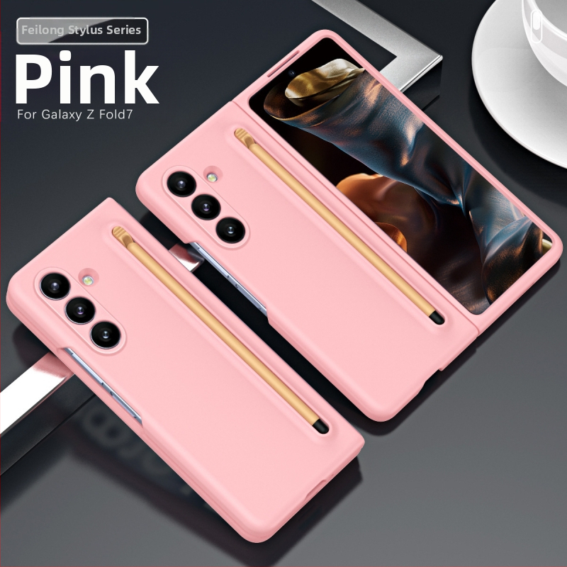 Sobib Samsung Z Fold7 mobiiltelefoni ümbrisele, ametlik samas stiilis kest ja kile integreeritud Stylus Fold6/5/4 kaitseümbrisega