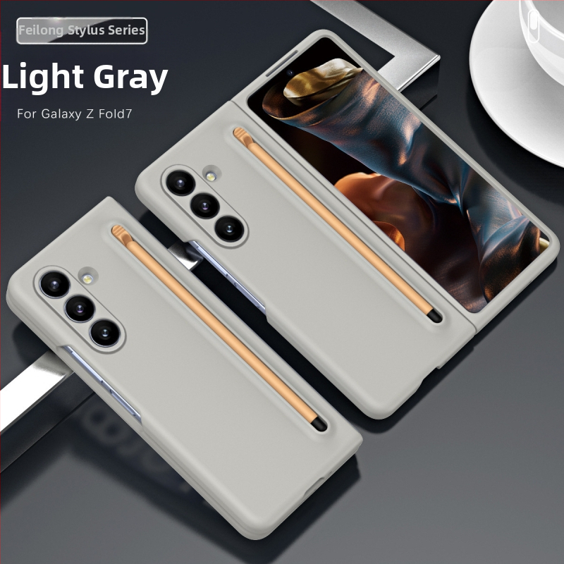 Sobib Samsung Z Fold7 mobiiltelefoni ümbrisele, ametlik samas stiilis kest ja kile integreeritud Stylus Fold6/5/4 kaitseümbrisega