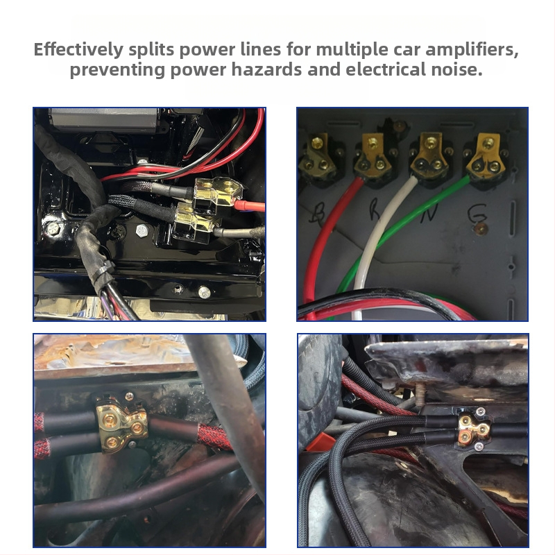 Cezhraničná dodávka rozbočovača pre modifikáciu zosilňovača autorádia, rozbočovača jeden na dva, rozbočovača jeden na štyri, rozbočovača hub