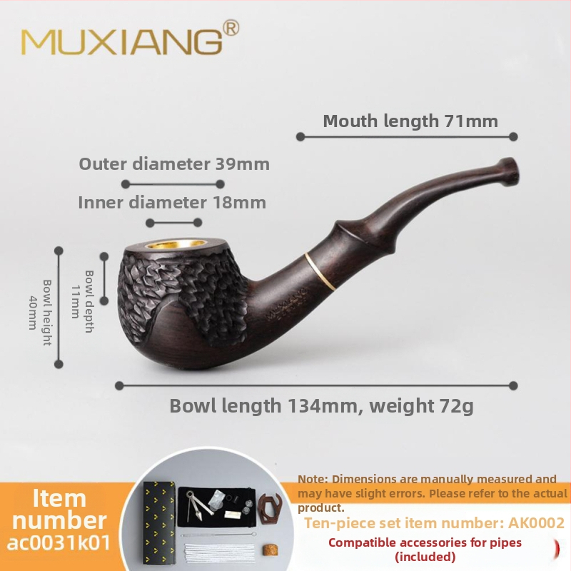 Puitunud roosipuust piip, kolmeotstarbeline, kuivpiip, suitsetamistarvikud, hulgimüügi tubakakott, filtreeritud täispuidust piip, sandlipuu