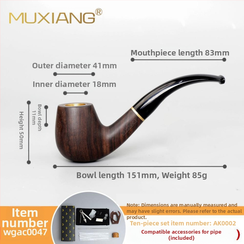 Puitunud roosipuust piip, kolmeotstarbeline, kuivpiip, suitsetamistarvikud, hulgimüügi tubakakott, filtreeritud täispuidust piip, sandlipuu