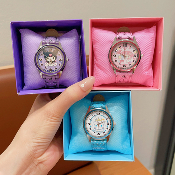 Sanrio bērnu dekoratīvais pulkstenis multfilmu elektroniskais pulkstenis zēniem un meitenēm. Laiks sūtīt dāvanas mazām meitenēm. Studentu aksesuāri.