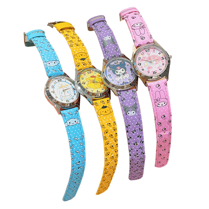 Sanrio bērnu dekoratīvais pulkstenis multfilmu elektroniskais pulkstenis zēniem un meitenēm. Laiks sūtīt dāvanas mazām meitenēm. Studentu aksesuāri.