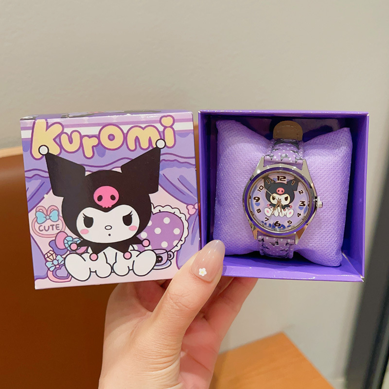 Sanrio bērnu dekoratīvais pulkstenis multfilmu elektroniskais pulkstenis zēniem un meitenēm. Laiks sūtīt dāvanas mazām meitenēm. Studentu aksesuāri.