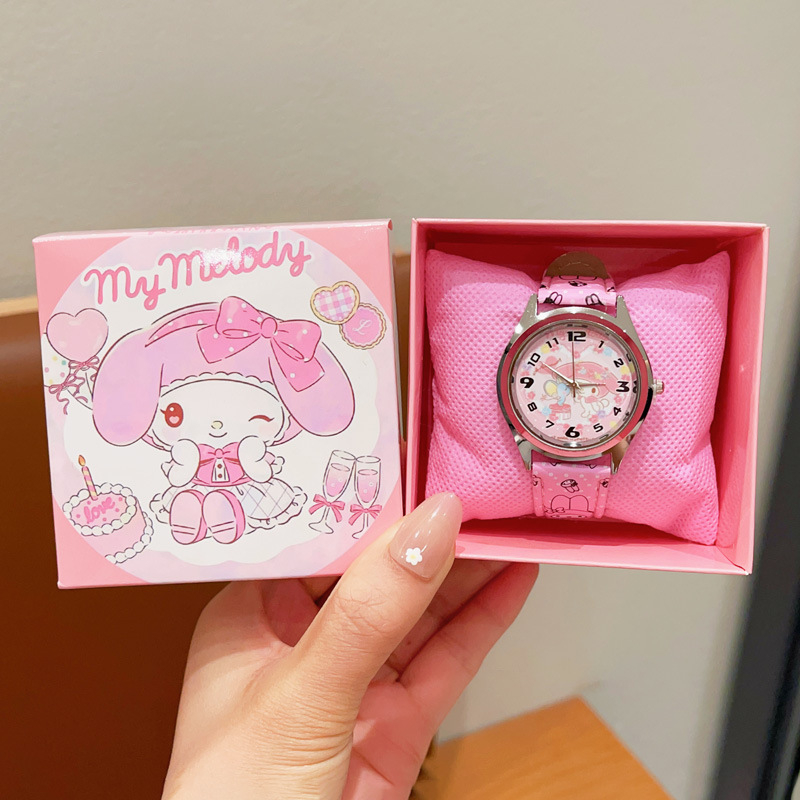 Sanrio bērnu dekoratīvais pulkstenis multfilmu elektroniskais pulkstenis zēniem un meitenēm. Laiks sūtīt dāvanas mazām meitenēm. Studentu aksesuāri.